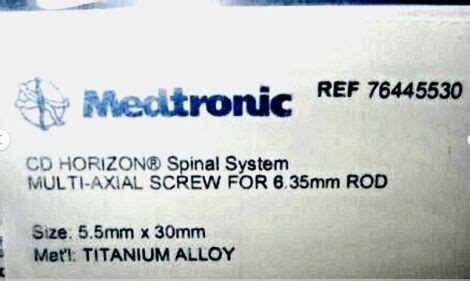 New MEDTRONIC SOFAMOR DANEK CD HORIZON Spinal System MULTI AXIAL SCREW