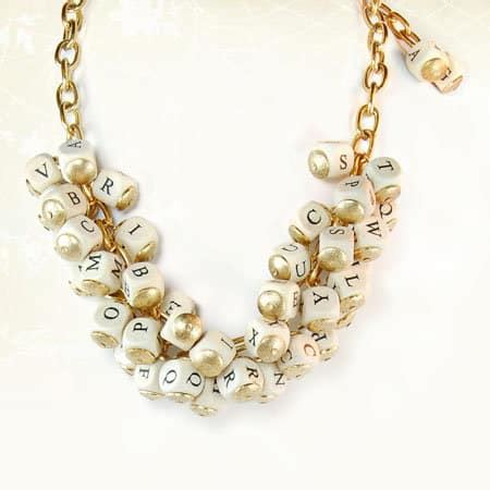 DIY Alphabet Necklace KnockOffDecor