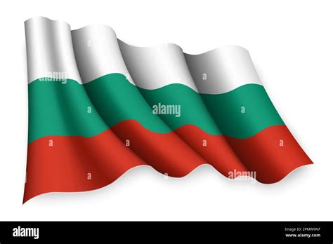 Realistic Waving Flag Of Bulgaria Stock Vector Image And Art Alamy