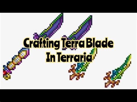 Crafting Terrablade In Terraria YouTube