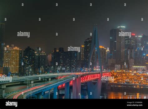 The Qiansimen Jialing River Bridge High Resolution Stock Photography