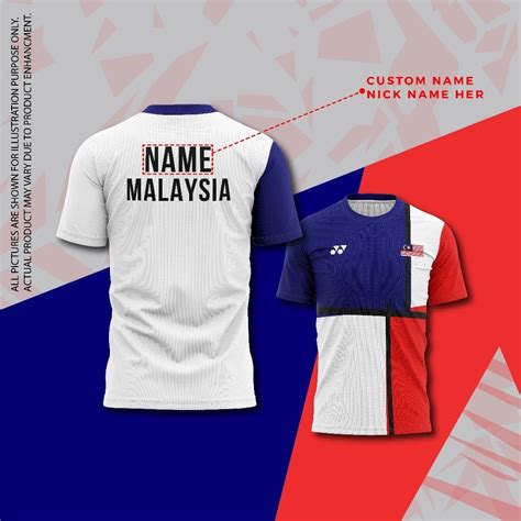 MALAYSIA OLYMPIC BADMINTON JERSEY JERSI BADMINTON OLIMPIK MALAYSIA