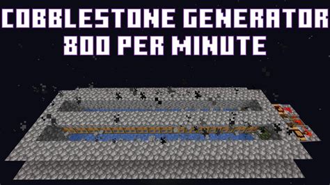 Minecraft Create Simple Cobblestone Generator Youtube