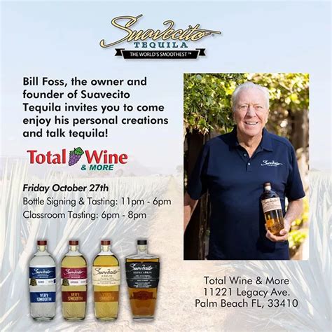 Suavecito Tequila Meet The Maker At Palm Beach Total Wine More