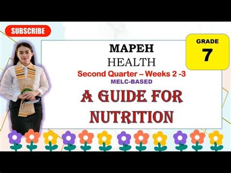 Mapeh Health Quarter Weeks B A Guide For Nutrition Youtube