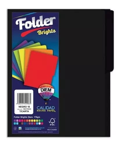 50 Folders Tamaño Carta Colores Intensos A Escoger Carpetas en venta en