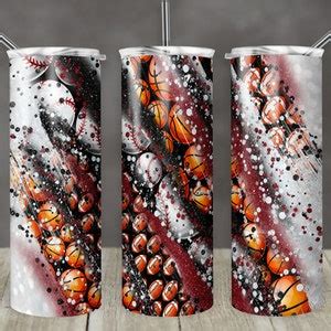 20 Oz Skinny Tumbler Sublimation Template Milky Way Glitter Etsy