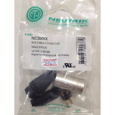 XLR แจคแคนนอน Cannon jack MIC XLR Plug NEUTRIK NC3MXX XLR cable