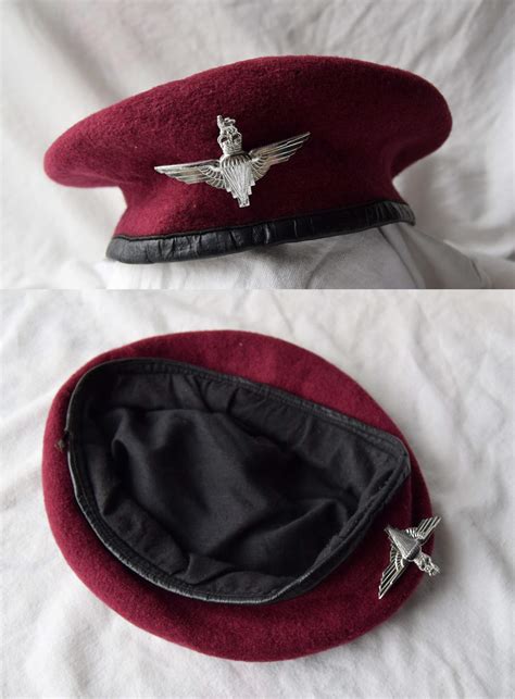 post war British Parachute regiment and Airborne forces maroon berets