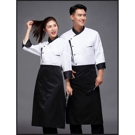 Jual Arr Sanjaya Free Bordir Seragam Koki Baju Koki Chef Jacket