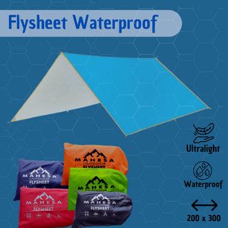 Promo AVARO Flysheet 2x3 Traptent Tenda Darurat Waterproof Splashproof