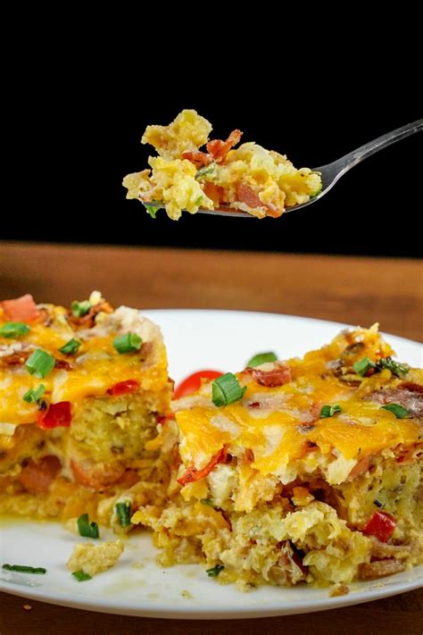 Loaded Tater Tot Breakfast Casserole Scrambled Chefs