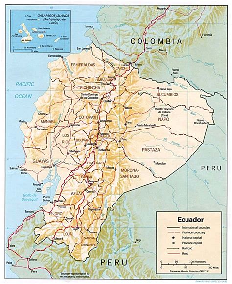 Carte Des Pays Avec Les Villes LÉquateur