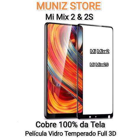 Película Mi Mix 2s Mi Mix 2 Xiaomi Full Cover Vidro 3d Vidro Comum