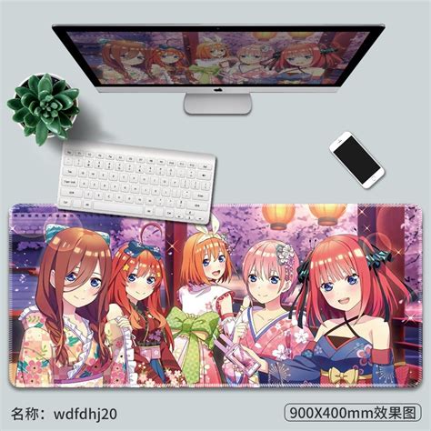 Jual Mouse Pad Anime Gotoubun No Hanayome Nakano 80 X 30 Shopee Indonesia