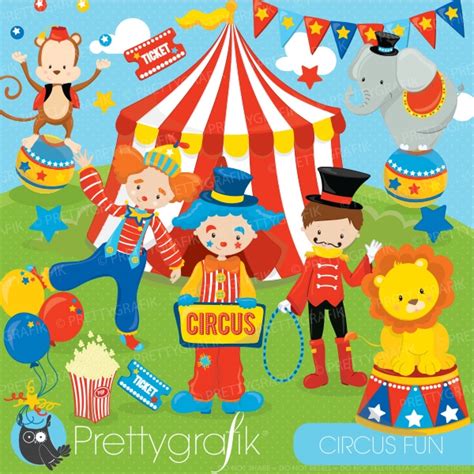 Circus clipart commercial use, vector graphics, - CL683 - Graphics ...