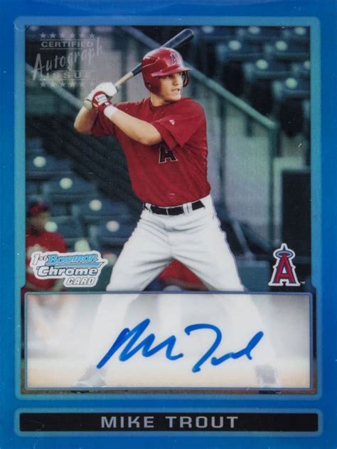 Bowman Chrome Draft Picks Prospects Mike Trout Bdpp Baseball