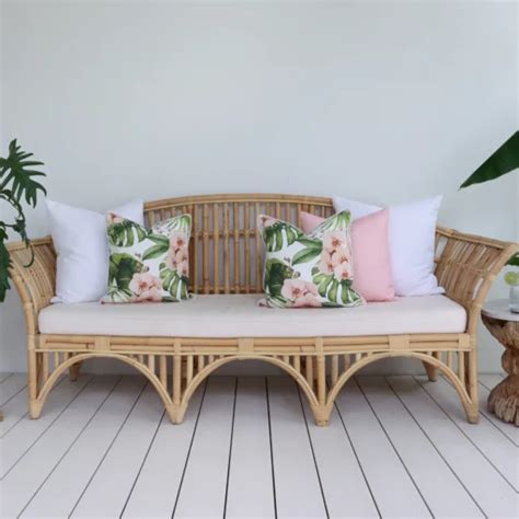 Floral Pink Outdoor Sofa Cushions Set - 5 Covers