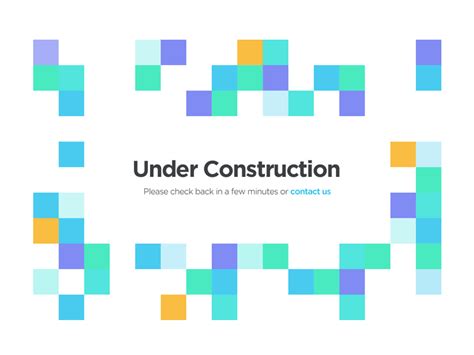 Under Construction Page by Kim Sullivan for The Zebra on Dribbble