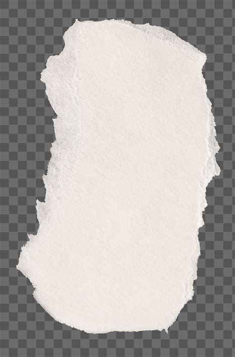 A Piece Of White Paper With Torn Edges