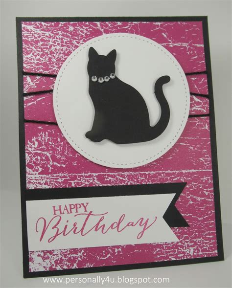 Personally Yours: Happy Birthday Cat Card