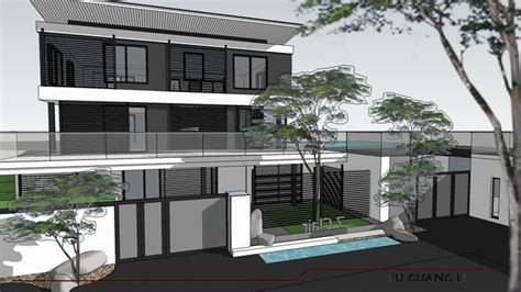 Modern Asian Villa Contemporary Design 3d Warehouse Architecture 2