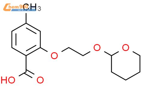 834869 37 3 Benzoic Acid 4 Methyl 2 [2 [ Tetrahydro 2h Pyran 2 Yl Oxy]ethoxy] 化学式、结构式、分子式、mol