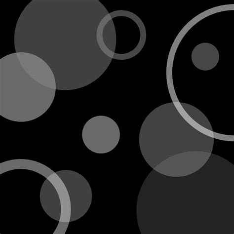 Black and White Circles Background - Free Clip Art