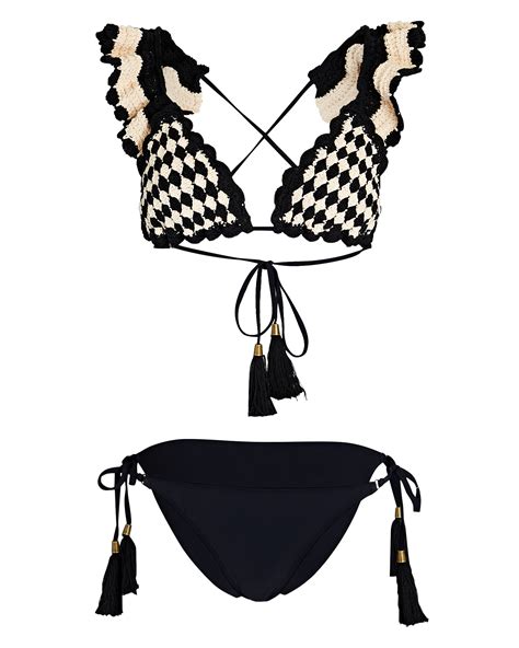 Zimmermann Anneke Crocheted Triangle Bikini Set Intermix®