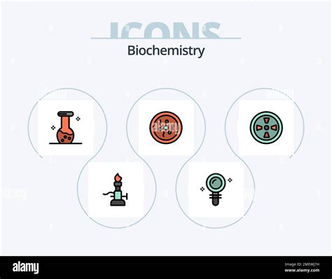 L Nea De Bioqu Mica Llena Icon Pack Icon Design Qu Mica Biolog A