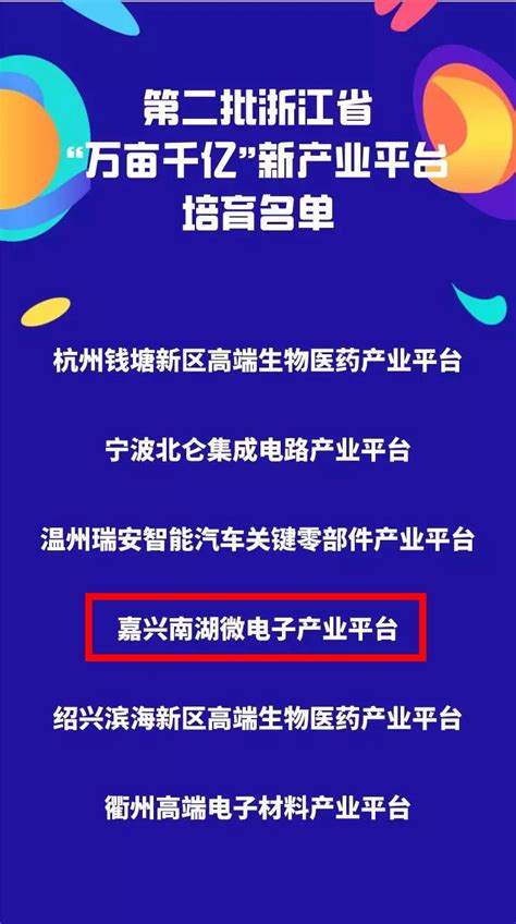 入围省“万亩千亿”新产业平台培育名单！南湖经济再添新引擎