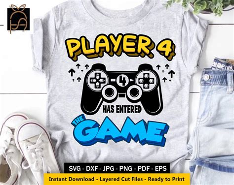 Player Has Entered The Game Svg New Gamer Svgbirthday Etsy