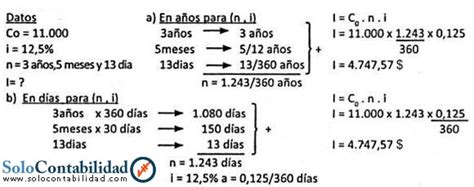 Cálculo Del Interés Interés Simple Matemáticas Financieras