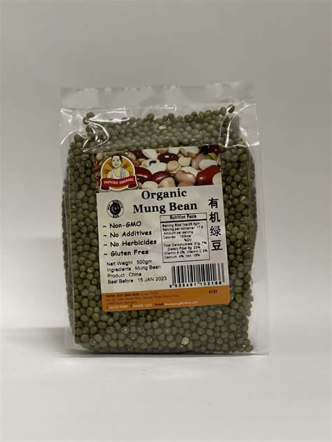 Papatan Lohas Organic Mung Bean 有机绿豆 500gm Lazada