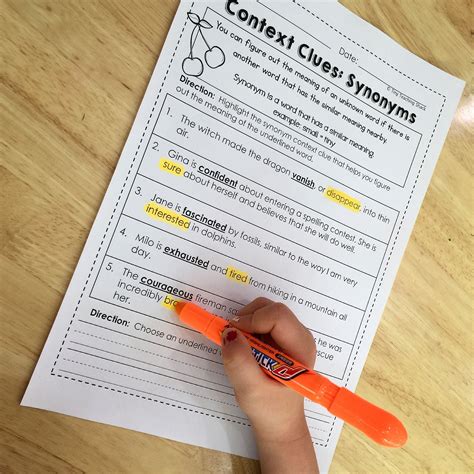 Context Clues Reading Strategy Vocabulary Expansion 1st And 2nd