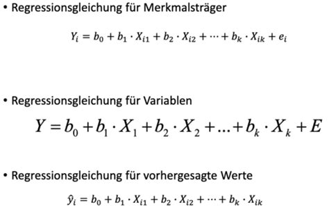 Multiple Lineare Regression Karteikarten Quizlet