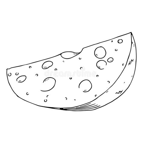 Icono De Queso Vector De Un Trozo De Queso Pieza De Queso Hecha A Mano