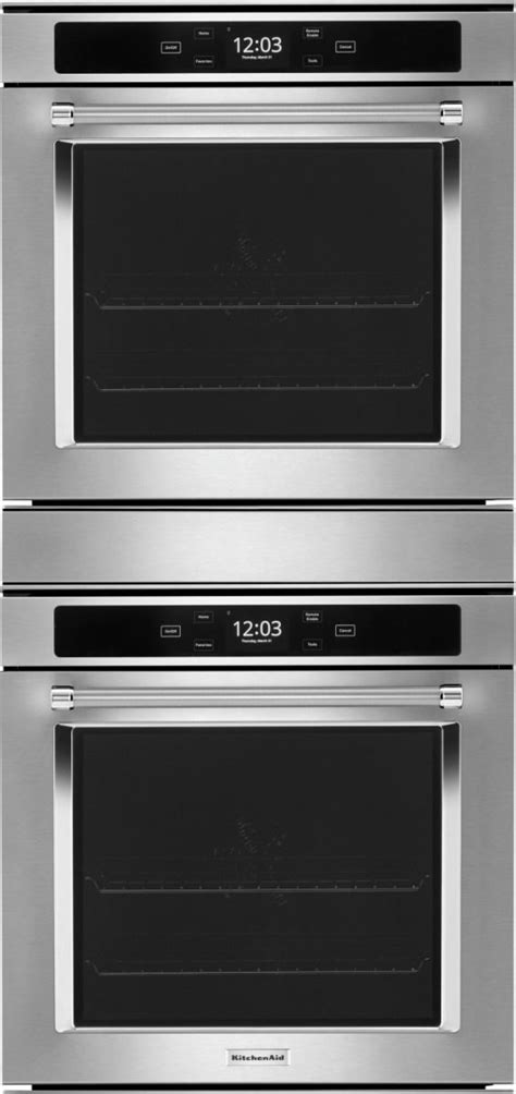 Kitchenaid® 24 Fingerprint Resistant Stainless Steel Double Electric Wall Oven Ed Kellum And Son