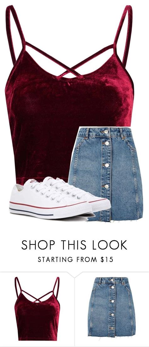 Untitled 3837 By Laurenatria11 Liked On Polyvore Featuring Glamorous Topshop And Converse