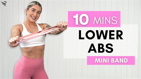 10 Minute Lower ABS Mini Band Workout YouTube