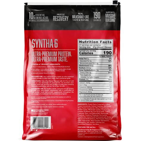 Bsn Syntha 6 Ultra Premium Protein 10lbs