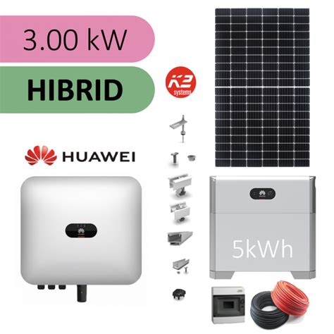 Sistem Fotovoltaic Hibrid Kw Monofazat Baterie Kwh