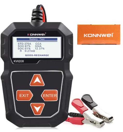 KONNWEI KW208 CAR Battery Tester 12V Load Tester Charging Cranking