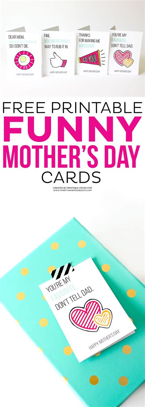 Printable Funny Mother's Day Cards | Mothers day cards, Mothers day ...