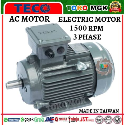 Jual Teco Electric Motor Aesv1s Foot Mounted 15kw2hp4p3phase Cast