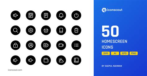 Download Homescreen Icon pack Available in SVG, PNG & Icon Fonts