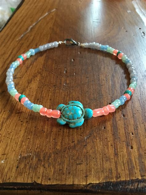 Turquoise Sea Turtle Anklet Ankle Bracelets Diy Turquoise Ankle