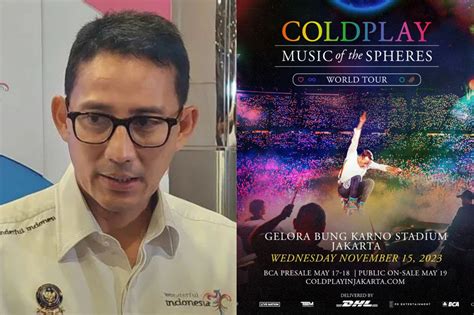 Coldplay Jakarta Ditambah Sehari Lagi? Ini Kata Sandiaga Uno