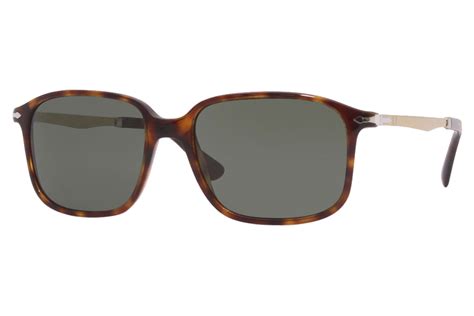 Persol Sunglasses Mens 3246 S 2431 Havanagreen Lenses 53 17 140mm