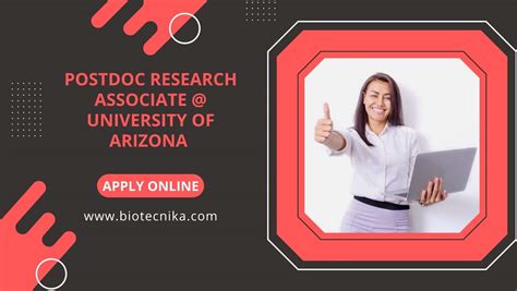 Postdoc Research Associate University Of Arizona Apply Online